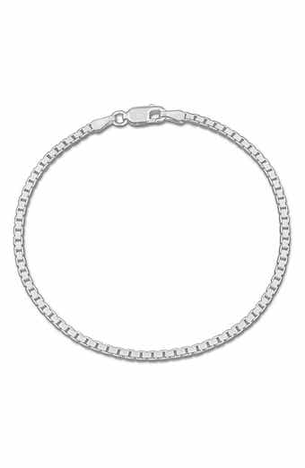 Round Box Link Chain Bracelet, 1.90mm