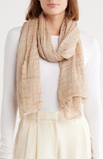 Bcbg Shine Evening Wrap Scarf In Gold