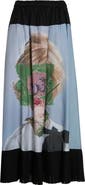 Undercover Printed Cotton Blend Skirt