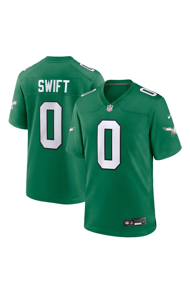Nike Youth Nike D'Andre Swift Kelly Green Philadelphia Eagles Game Jersey, Main, color,
