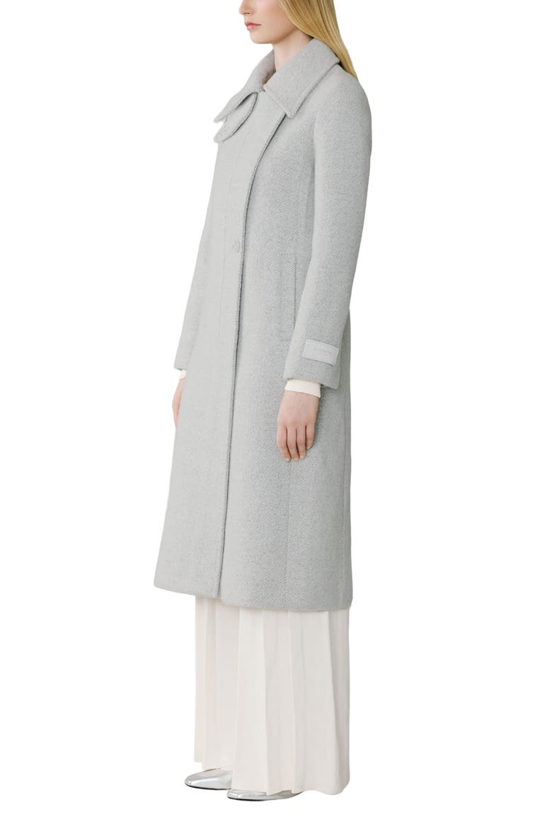 Irena Wool Blend Coat, Alternate, color, STONE BLUE