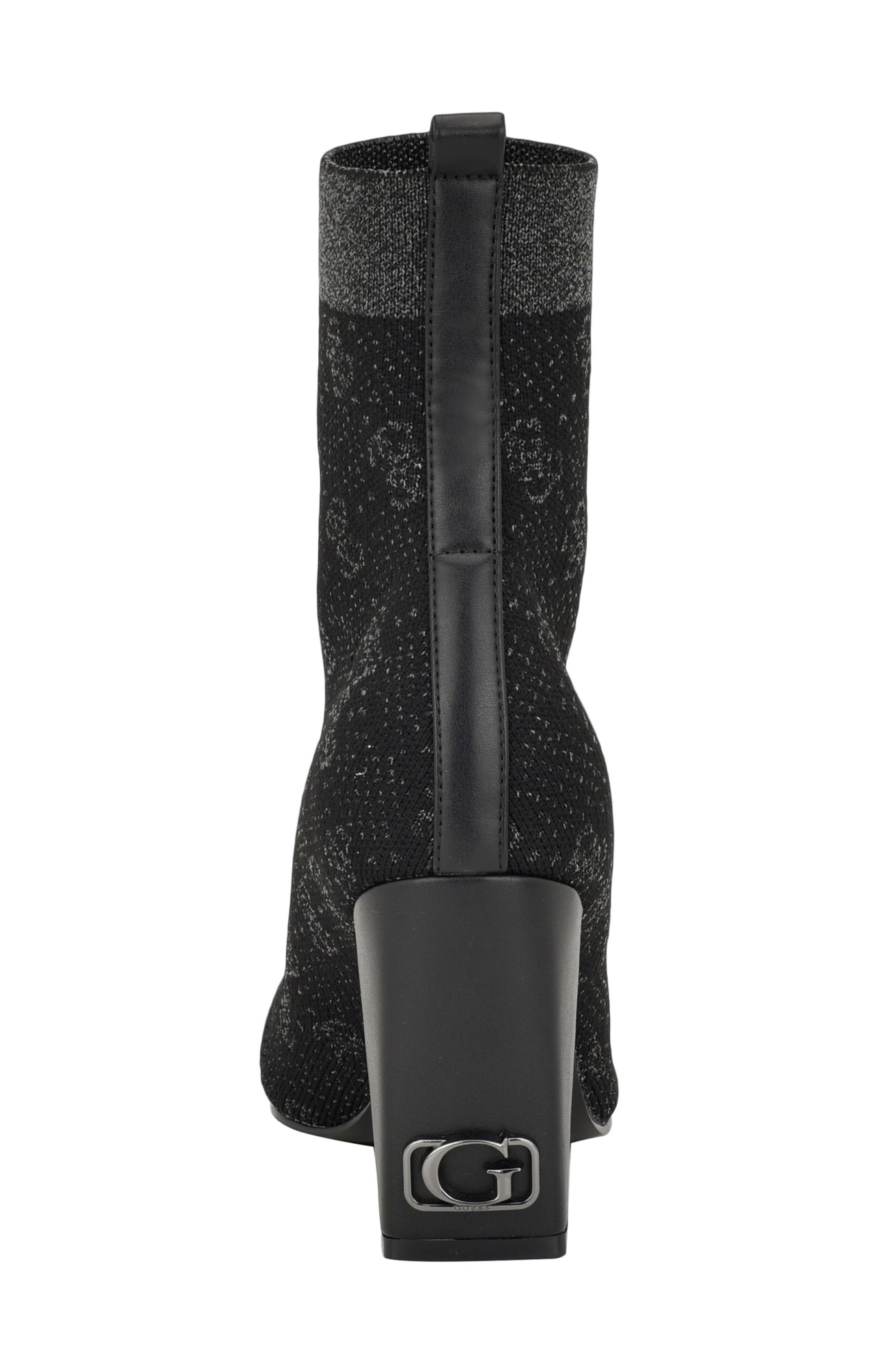 GUESS Yonel Monogram Sock Bootie, Alternate, color, 
