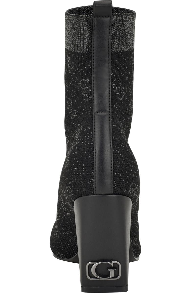 GUESS Yonel Monogram Sock Bootie, Alternate, color,
