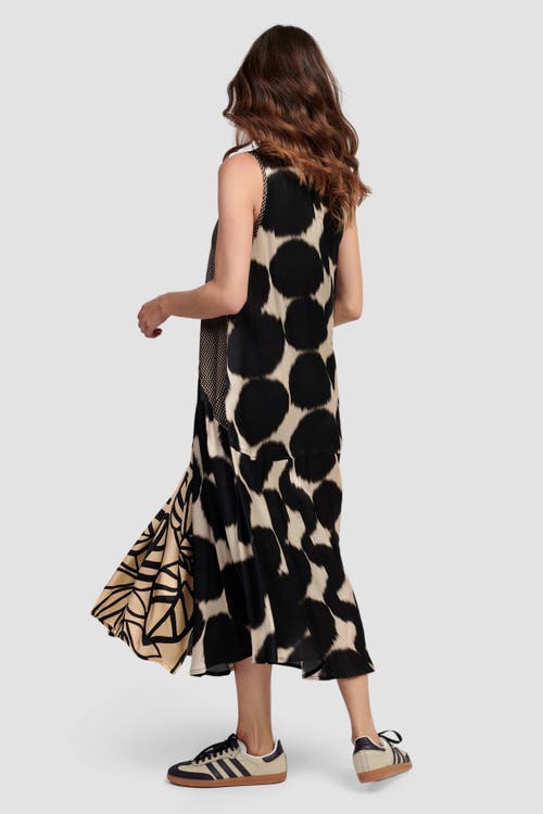 ALEMBIKA ALEMBIKA SLEEVELESS MIXED PRINT MAXI DRESS