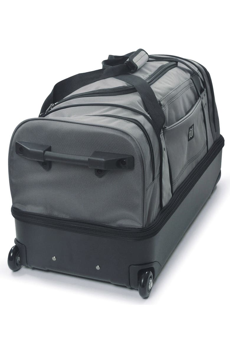 Ful Workhorse 30in Rolling Duffel Bag, Retractable Pull Handle, Split Level Storage, Alternate, color, Black