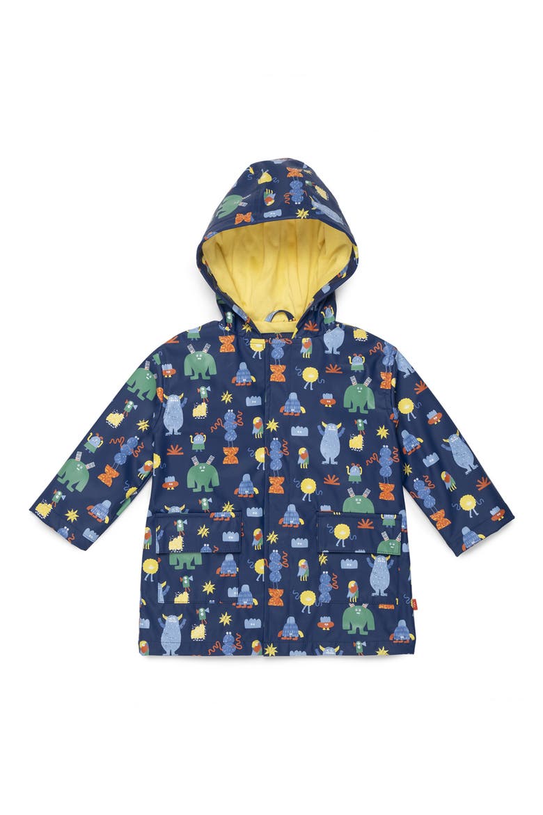 Kids' Kooky Monsters Water Resistant Raincoat, Main, color, KOOKY