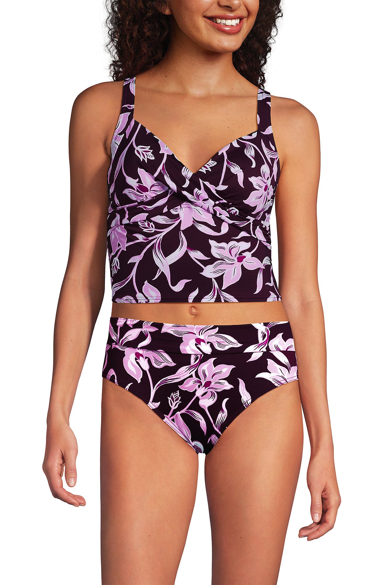 Tropic Floral/Dark Wine