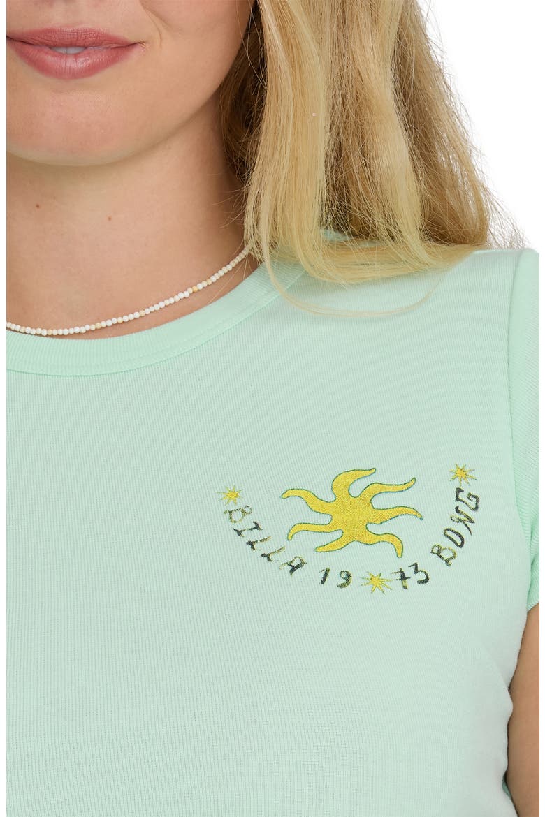 World Wanderer Crop Graphic T-Shirt, Alternate, color, AGAVE