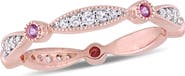 Julianna B. Created Pink & White Sapphire Eternity Ring