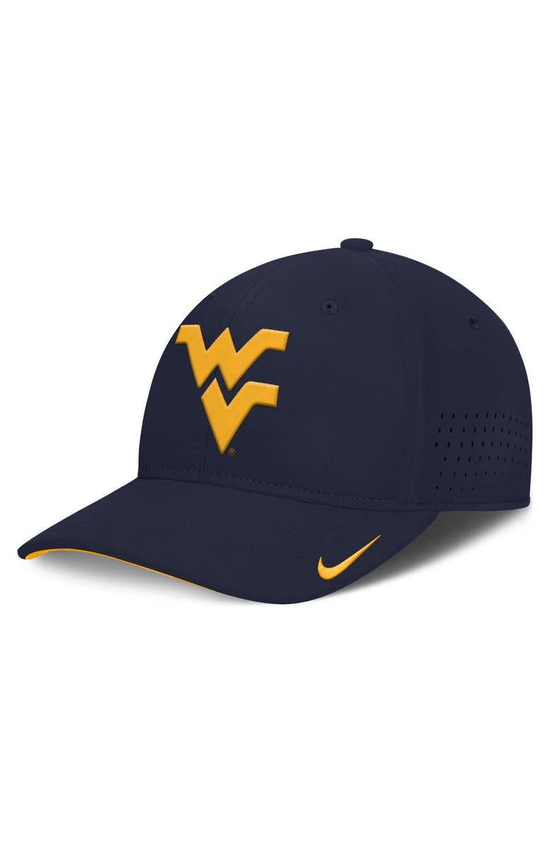 Nike Men's Nike Navy West Virginia Mountaineers 2025 On-Field Gameday Performance Flex Hat, Alternate, color, 