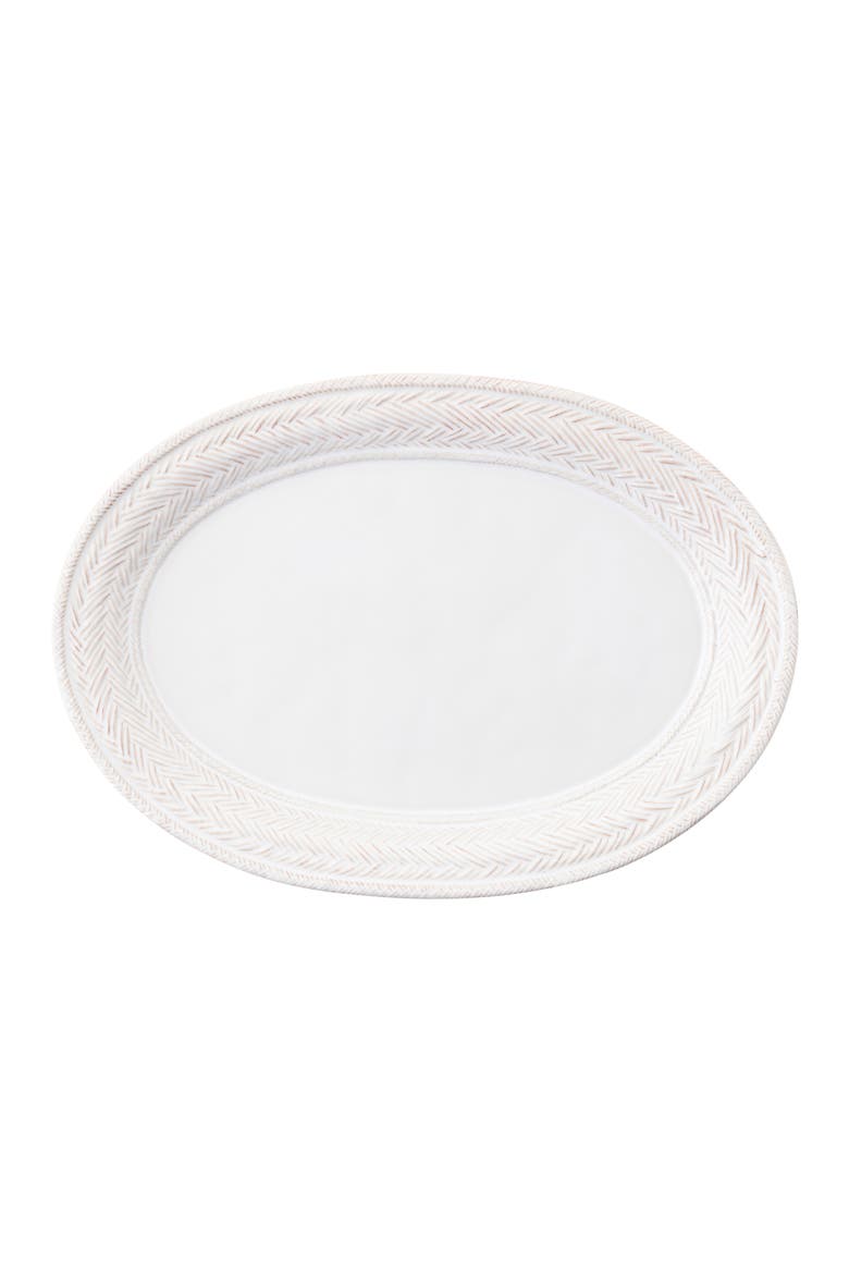 Le Panier Oval Ceramic Serving Platter, Main, color, WHITEWASH