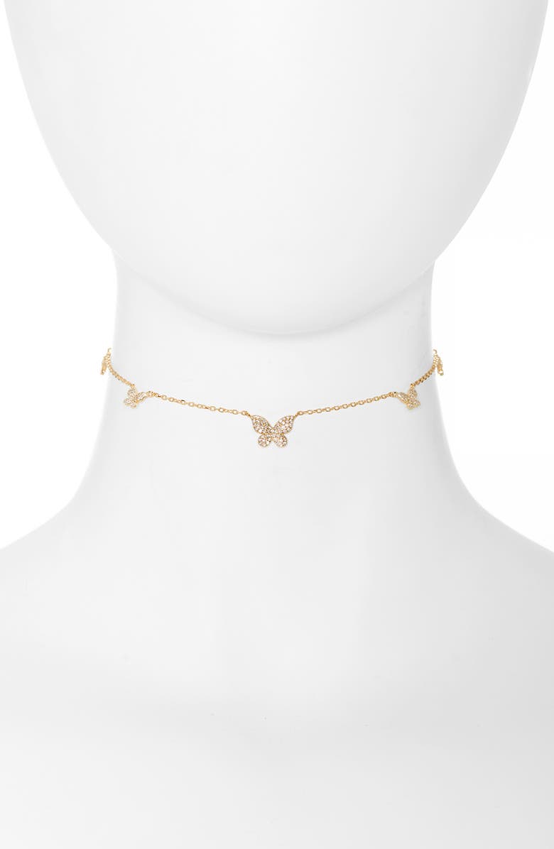 BY ADINA EDEN Adina's Jewels Charm Choker Necklace, Main, color, 