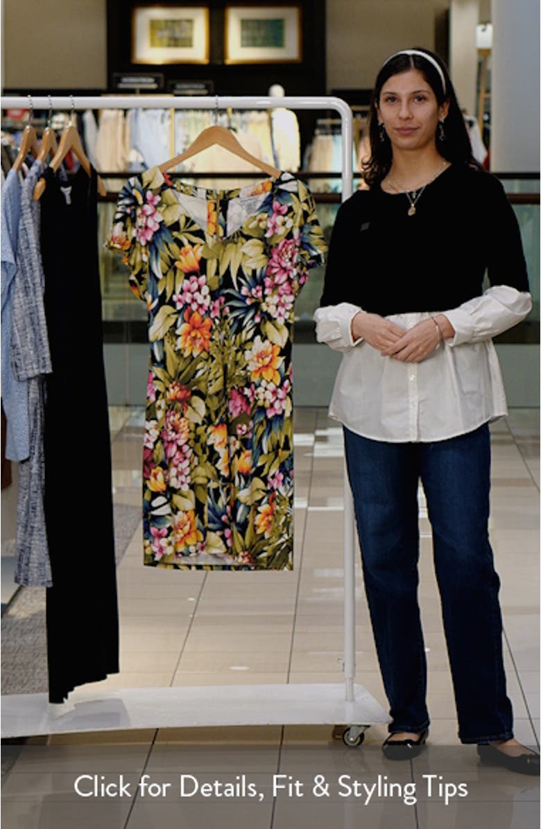 Darcy Verde Blooms Flutter Sleeve Minidress, sales video thumbnail