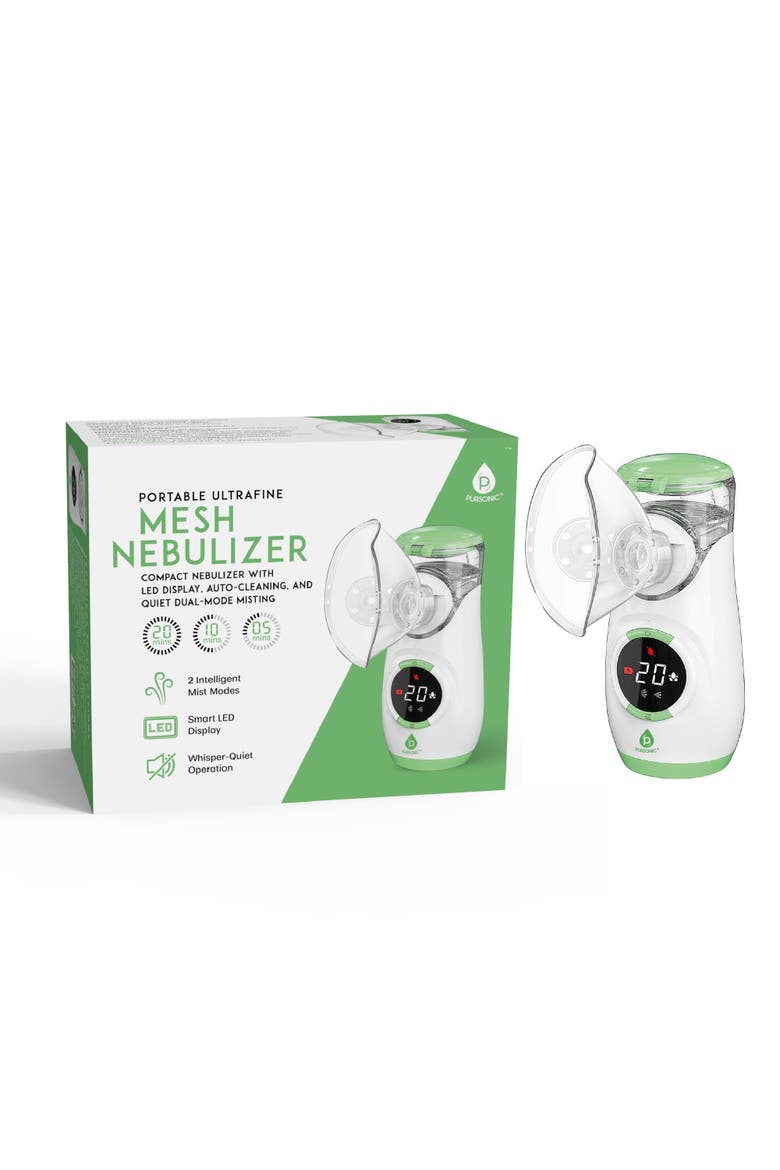 Portable Ultrafine Mesh Nebulizer, Main, color, White