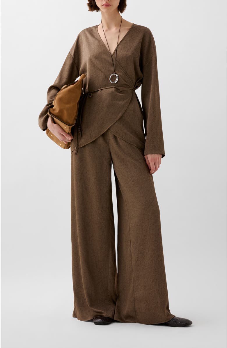 Scalpers Crinkle Kaftan, Alternate, color, Khaki