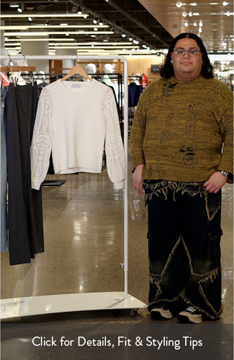 The Margaret Lace Sleeve Knit Top, sales video thumbnail