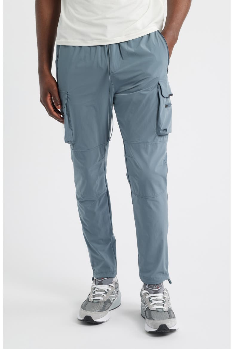 DNA Water Repellent Drawstring Cargo Pants, Main, color, DUSKY NAVY