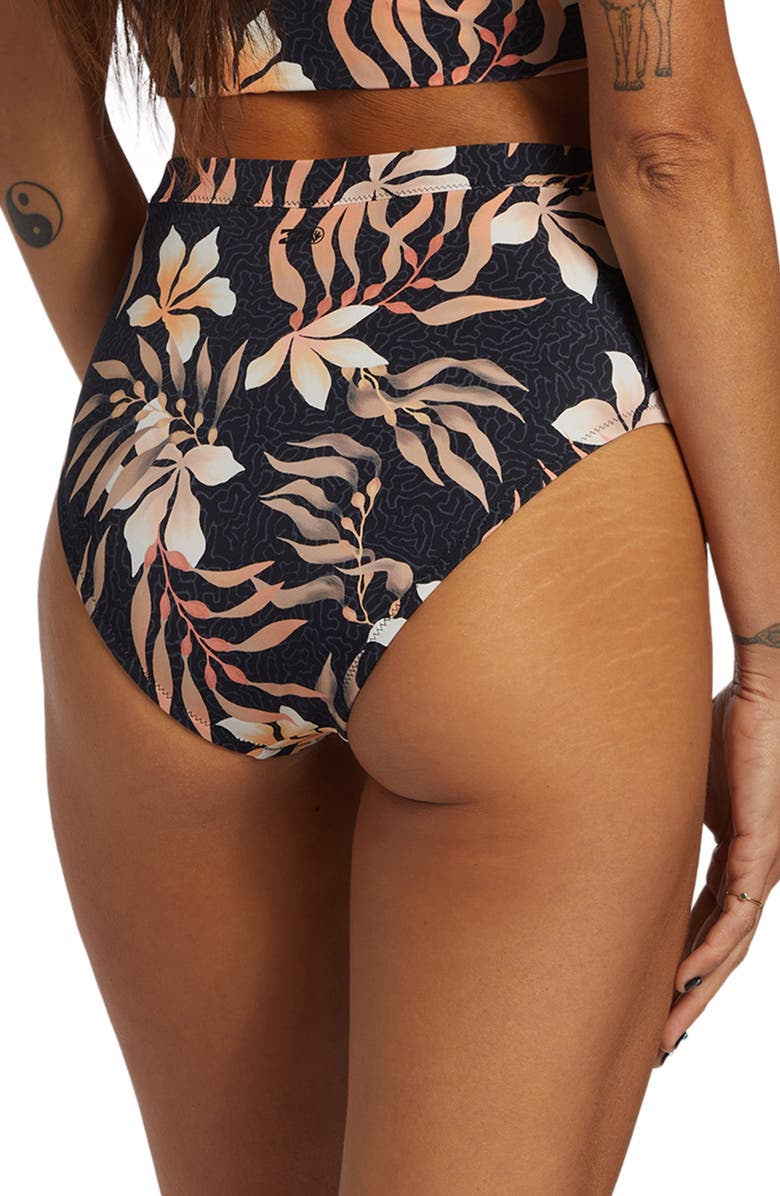 Billabong Coral Gardeners High Waist Retro Bikini Bottoms, Alternate, color,