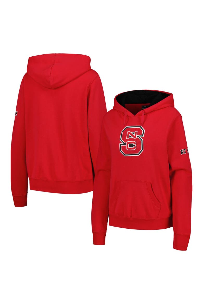 Women's Stadium Athletic Red NC State Wolfpack Big Logo Pullover Hoodie, Main, color, Red