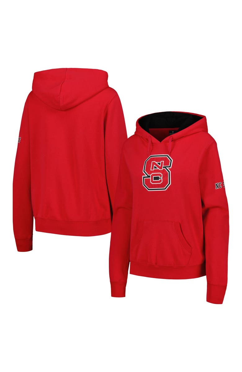 STADIUM ATHLETIC Women's Stadium Athletic Red NC State Wolfpack Big Logo Pullover Hoodie, Main, color, Red