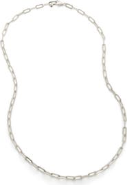Monica Vinader Deco Paper Clip Chain Necklace