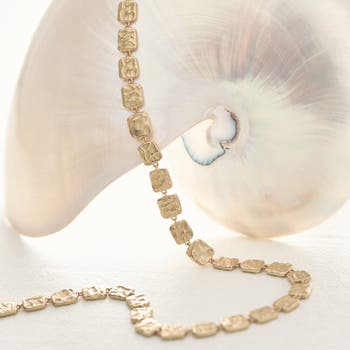 Mila Molten Square Necklace