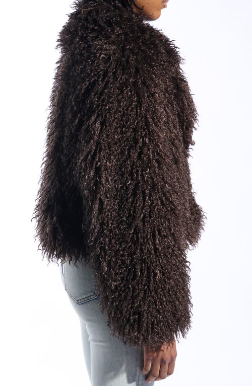Azalea Wang Ruperta Faux Fur Jacket In Brown