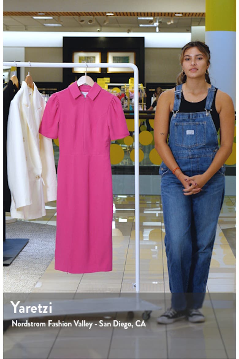 Gloria Front Zip Sheath Dress video