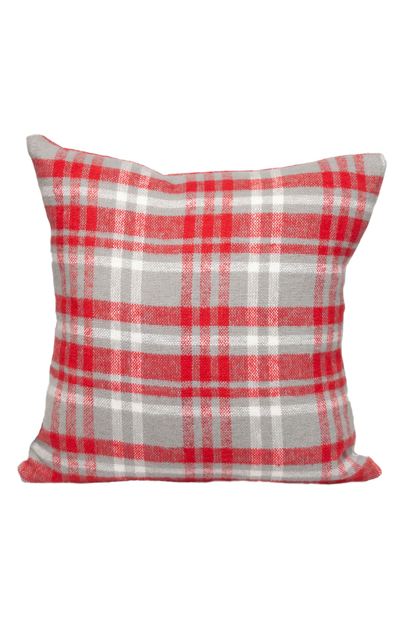 PARKLAND COLLECTION Red Plaid Throw Pillow