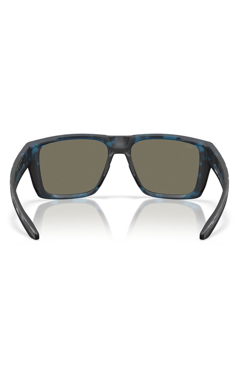 Costa Del Mar Lido 57mm Polarized Square Sunglasses, Alternate, color, Deep Water Camo / Blue 580G