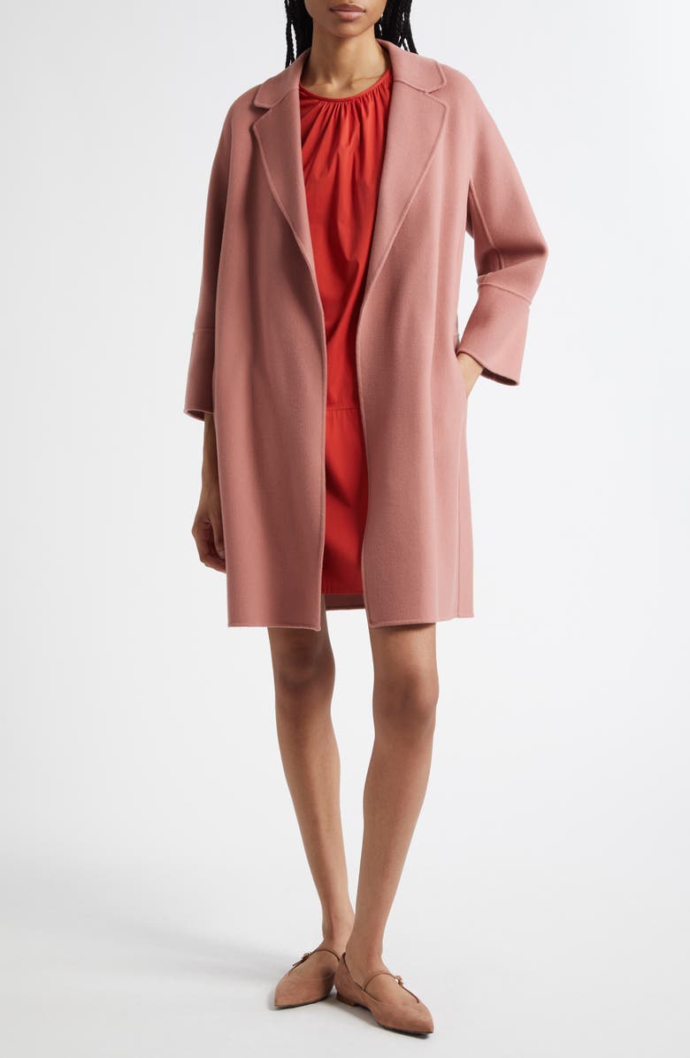 Max Mara Isotta Shirred Poplin Shift Dress, Alternate, color, 