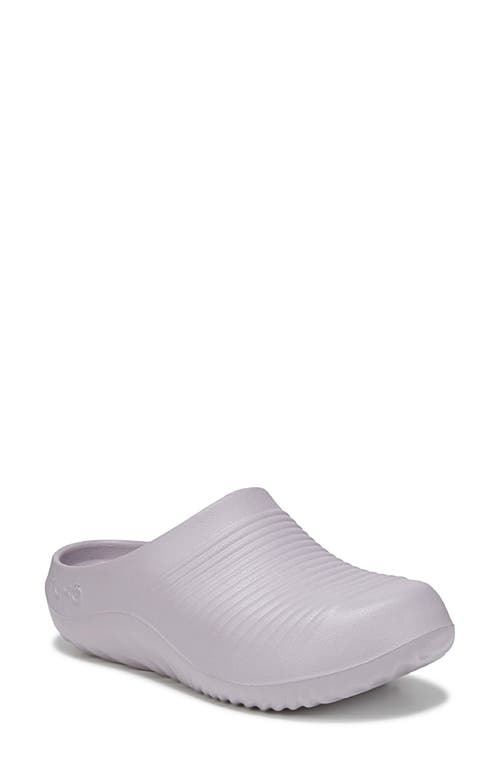 Ryka Women's Echo Recovery Round Toe Slip On Clogs In Purple Fog