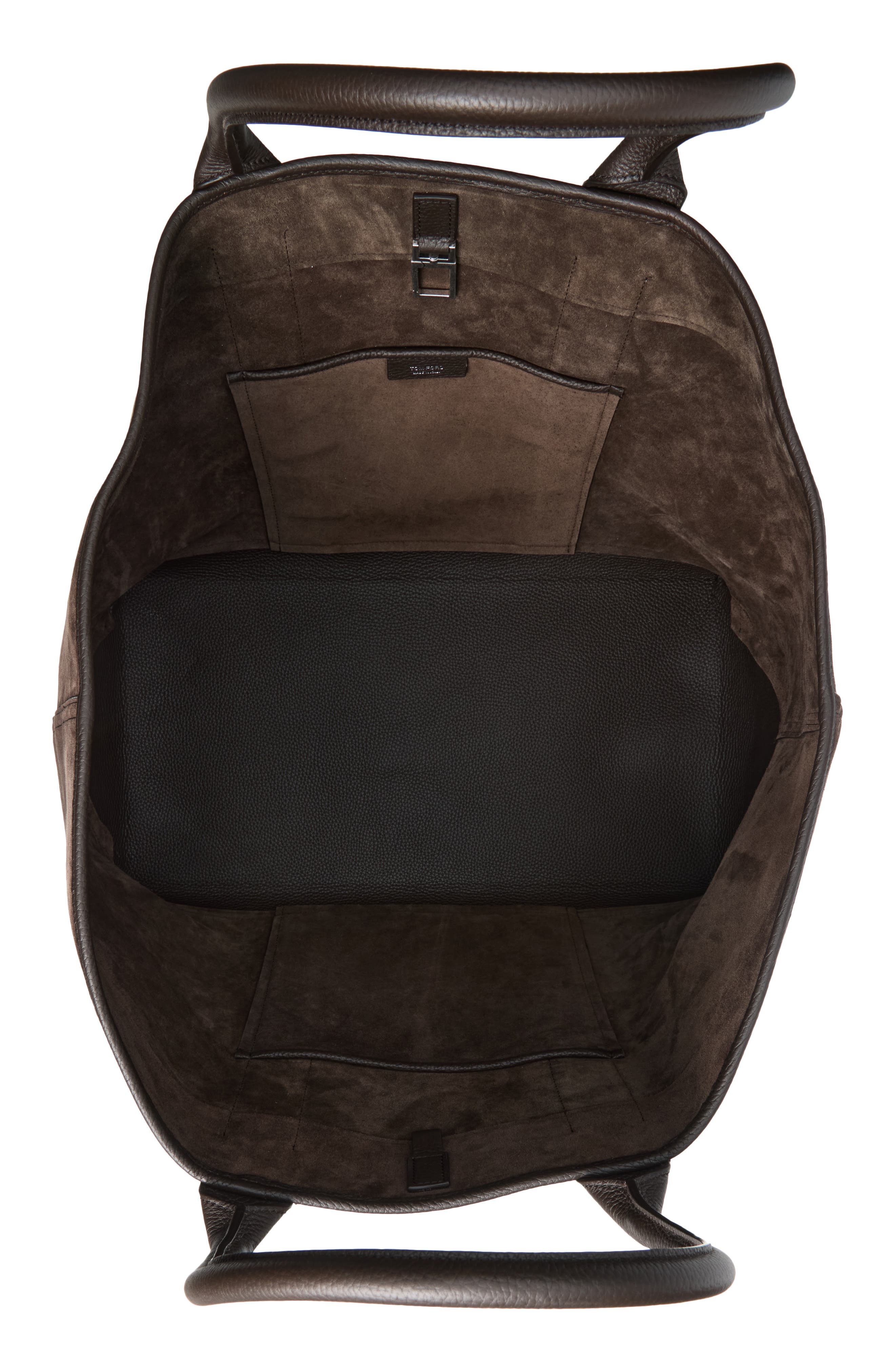 Large Leather Tote Bag, Alternate, color, ECK BROWN