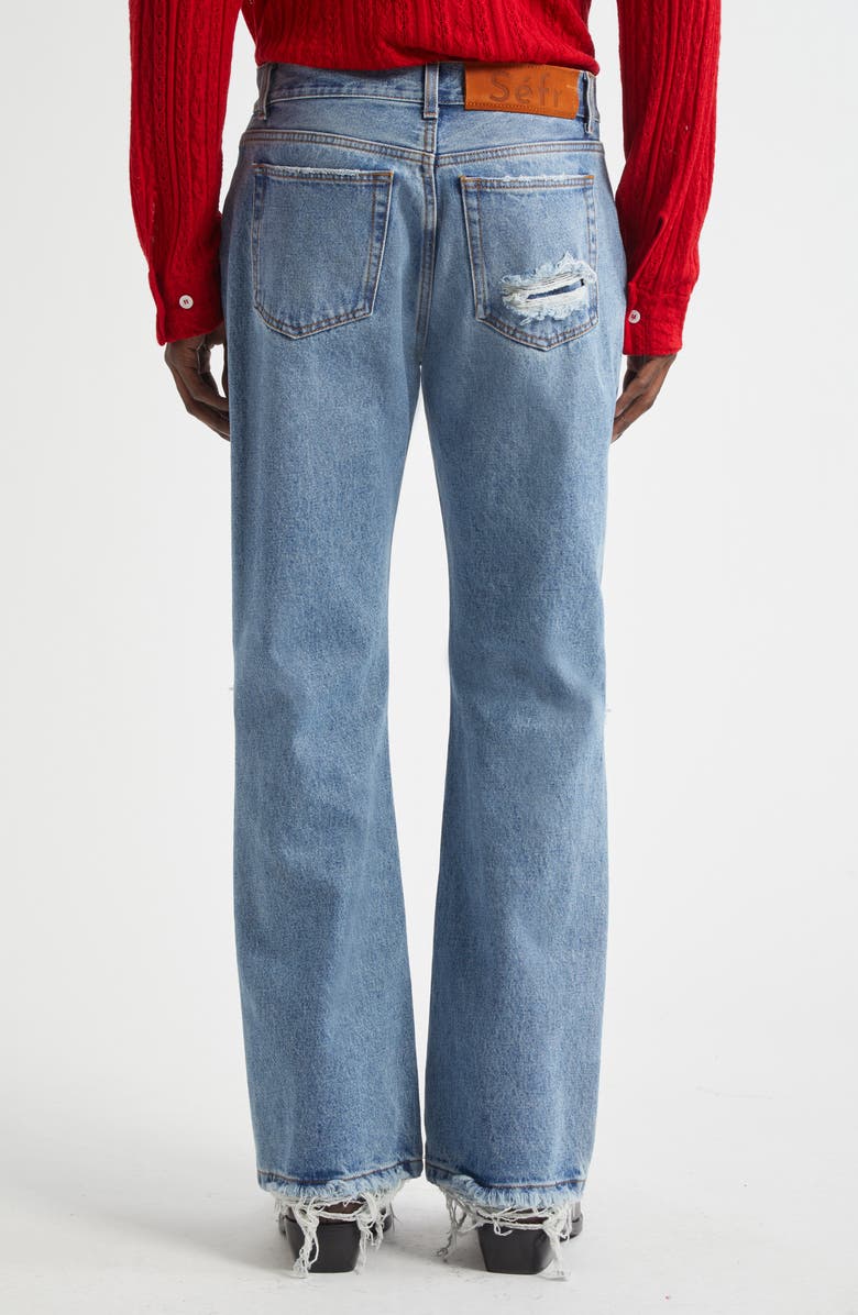 Séfr Rider Ripped Bootcut Jeans, Alternate, color, 