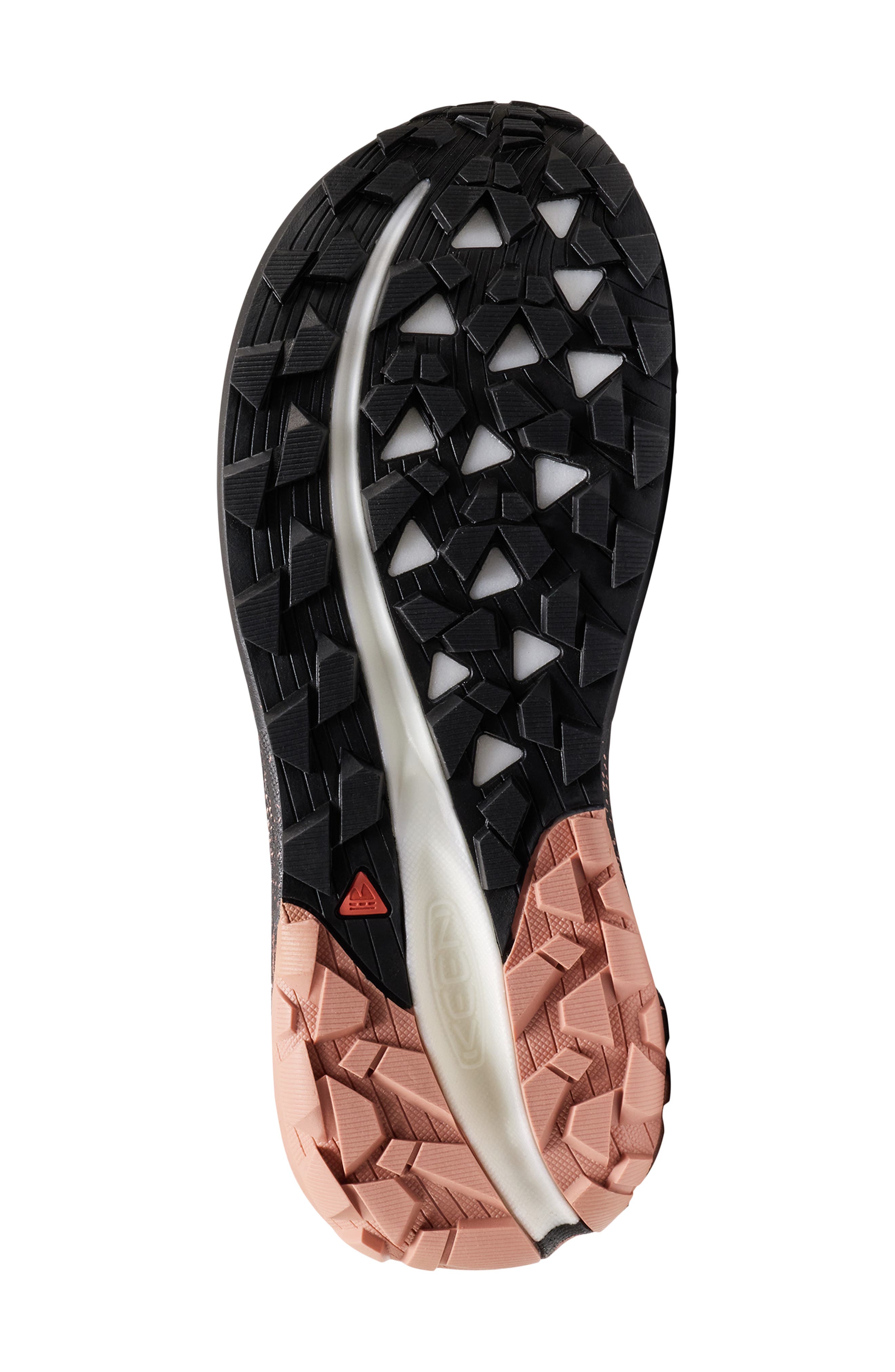 Seek Trail Running Shoe, Alternate, color, BLACK/ ROSE GOLD