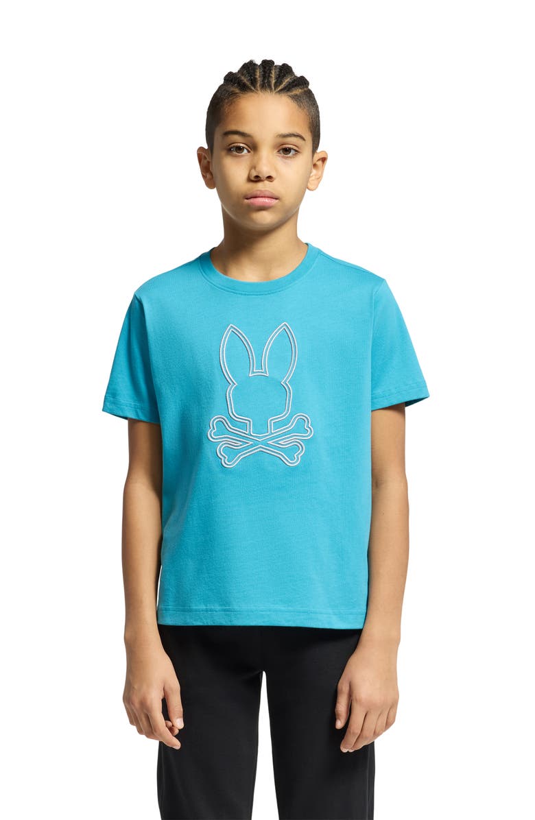 Psycho Bunny Kids' Durango Embroidered T-Shirt, Alternate, color, 