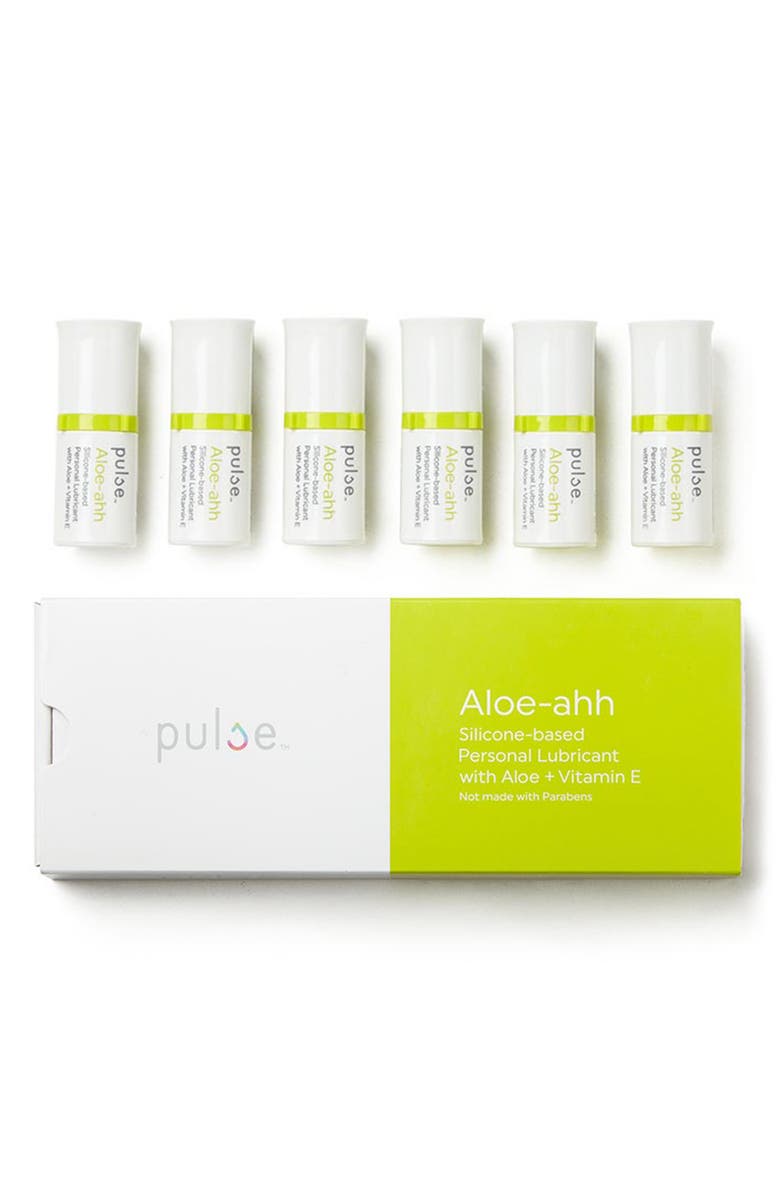 PULSE 6-Pack Aloe-ahh Silicone-based Personal Lubricant, Main, color,