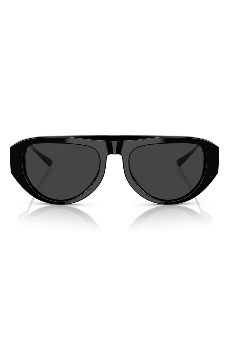 Scuderia Ferrari 55mm Pilot Sunglasses, Main, color, Black / Grey Polar