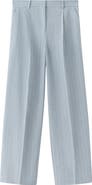 MANGO Pleated Pinstripe Suit Pants