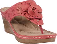 GC SHOES Willa Flower Wedge Sandal
