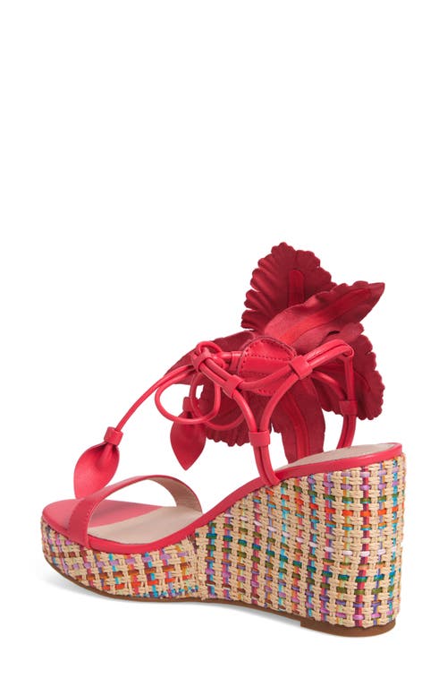 Cecelia New York Lily Platform Wedge Sandal In Pink Multi