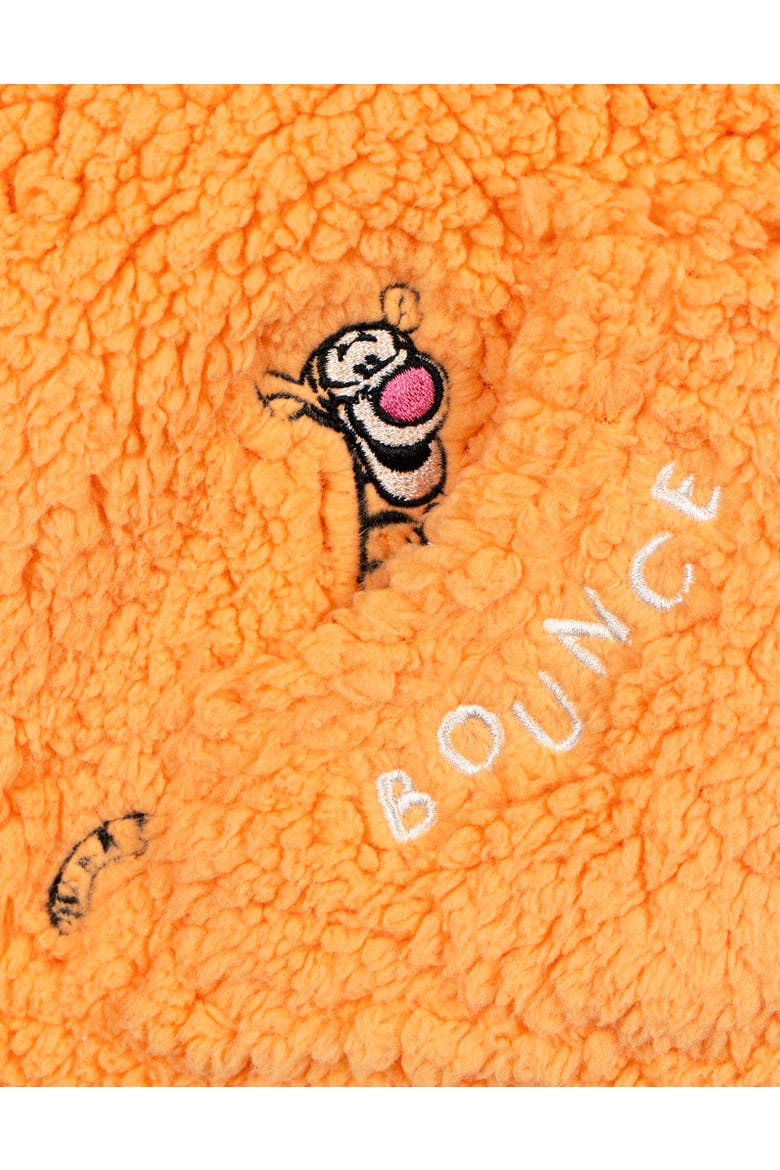 Faux Shearling Hoodie, Alternate, color, Tigger Orange Orange