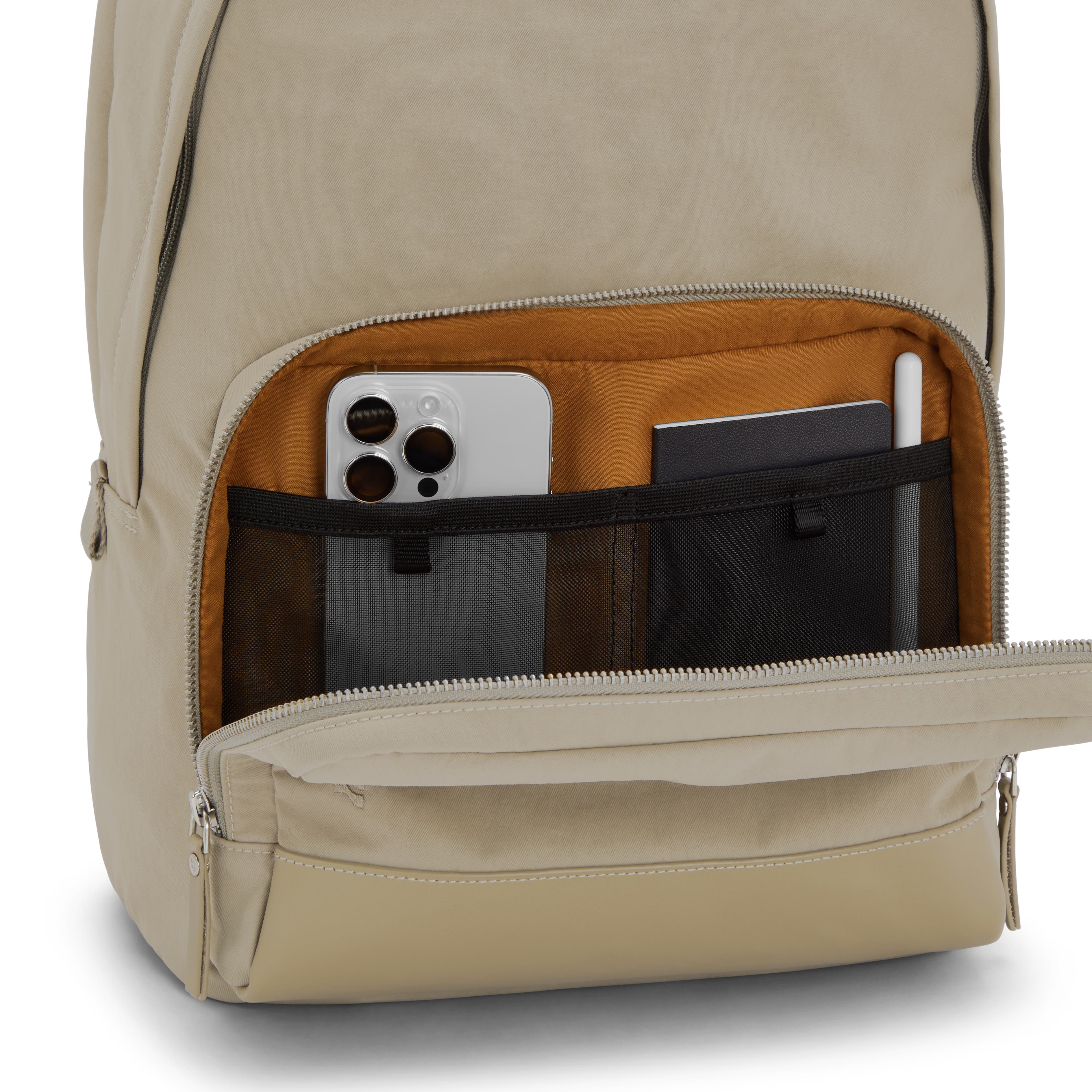 SEMO Backpack Modern Commuter  with Laptop Compartment, Alternate, color, Tierra Taupe