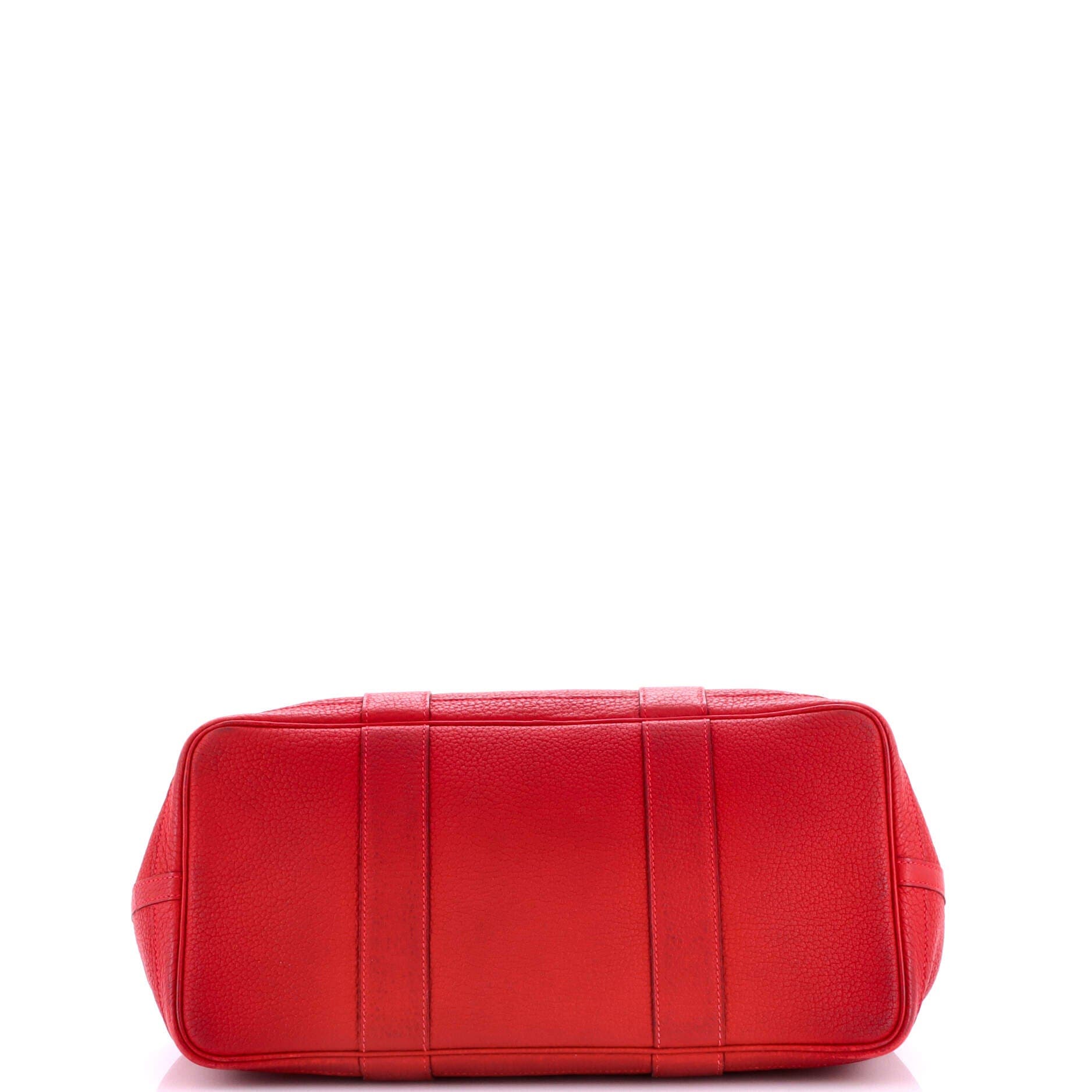 Garden Party Tote Leather with Printed Interior 36, Alternate, color, Rouge Vif
