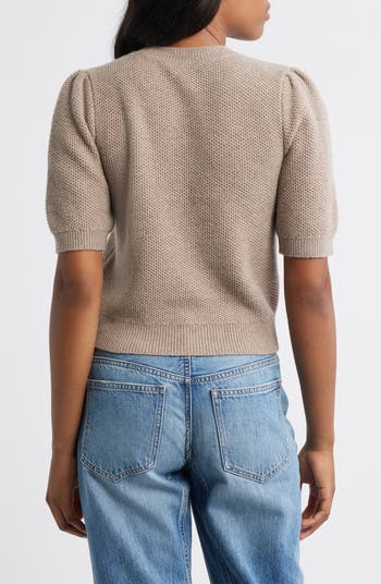 Manta Textured Puff Short Sleeve Sweater