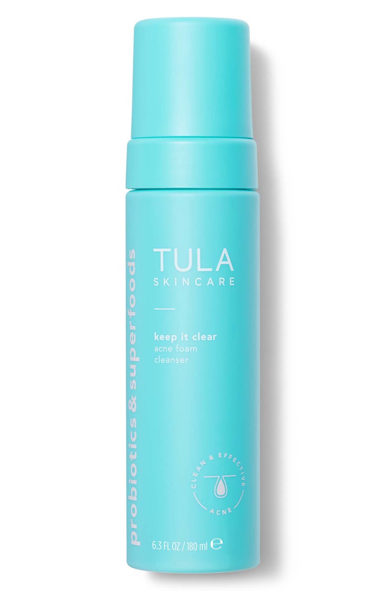 TULA Skincare Keep It Clear Acne Foam Cleanser, Main, color, 