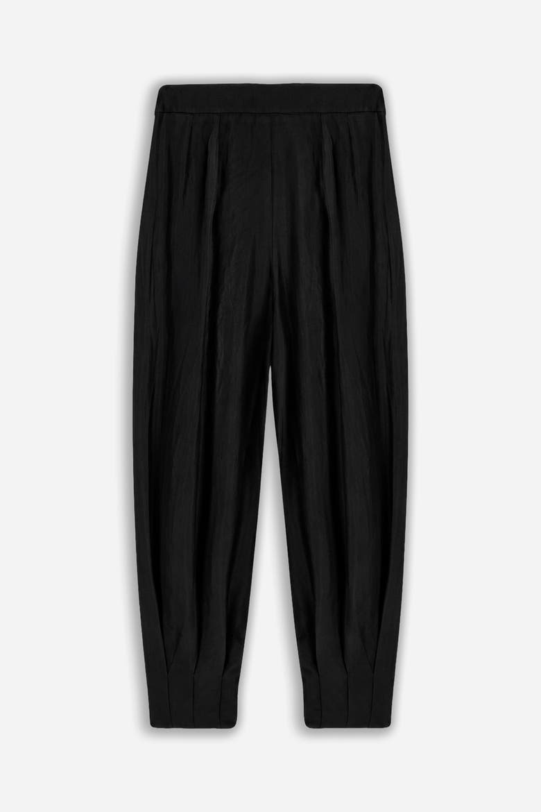 Belted Harem Trousers, Alternate, color, Black