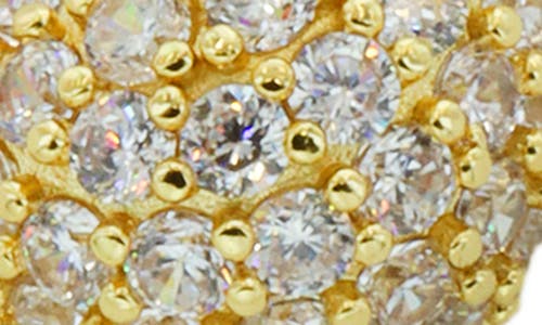 Panacea Pavé Crystal J Hoop Earrings In Gold