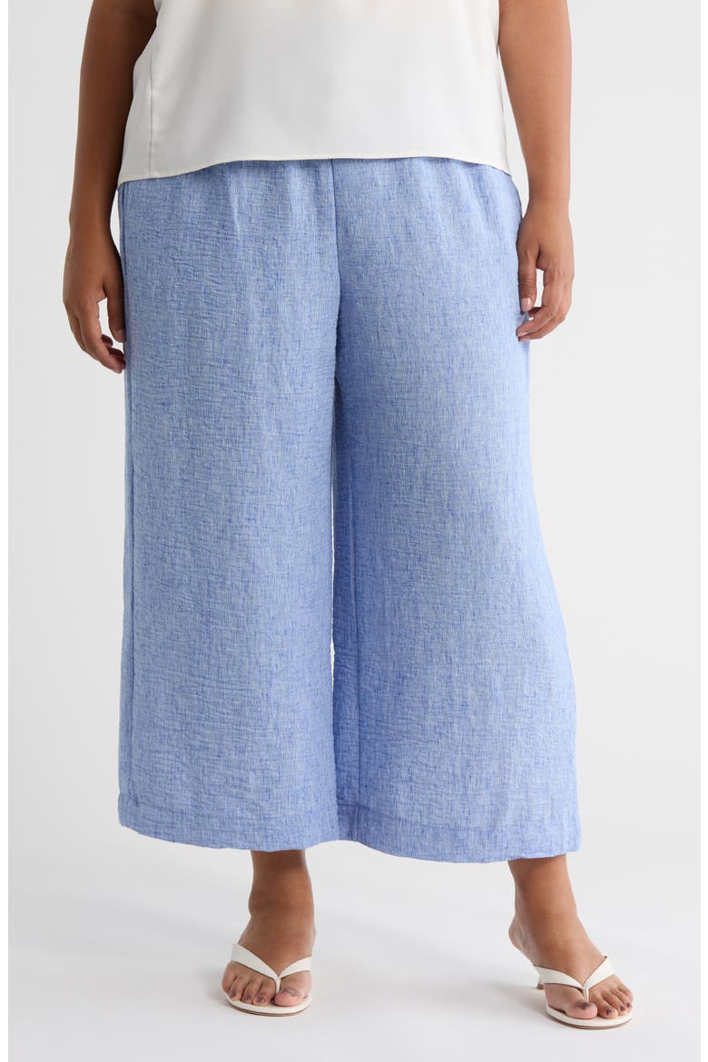 Crop Drawstring Pants, Main, color, CHMRY493-CHAMBRAY