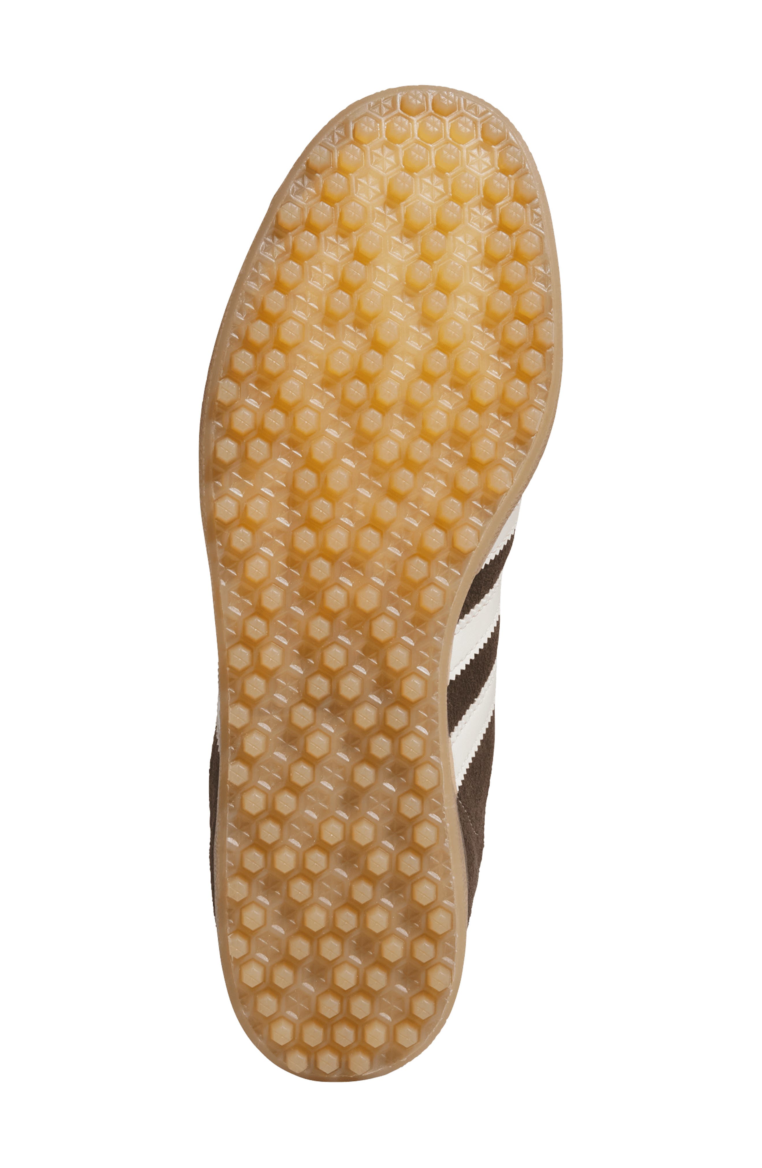 adidas Gazelle Golf Sneaker, Alternate, color, Dark Brown/ Cream White/ Gum 4